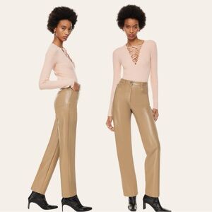 Wilfred The Melina High Waisted Vegan Leather Pants Size 12